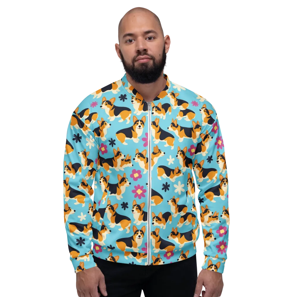 Pembroke Bloom on Bomber Jacket — Front