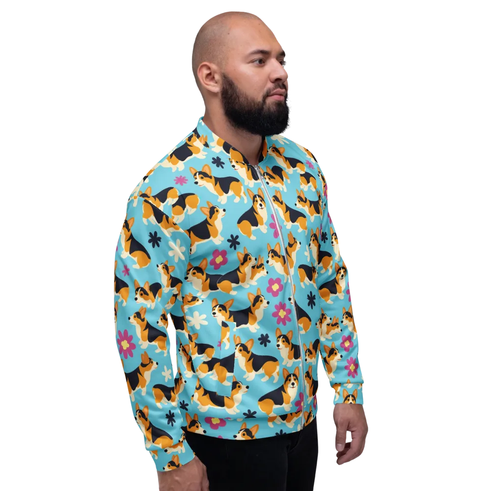 Pembroke Bloom on Bomber Jacket — Right