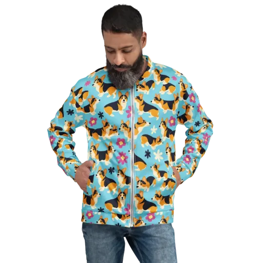 Pembroke Bloom on a Bomber Jacket