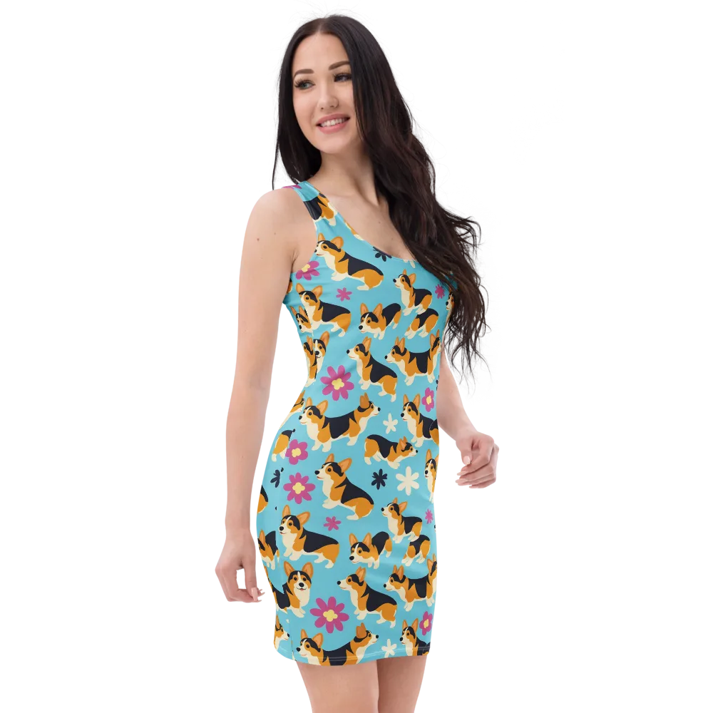 Pembroke Bloom on Bodycon Dress — Right Front