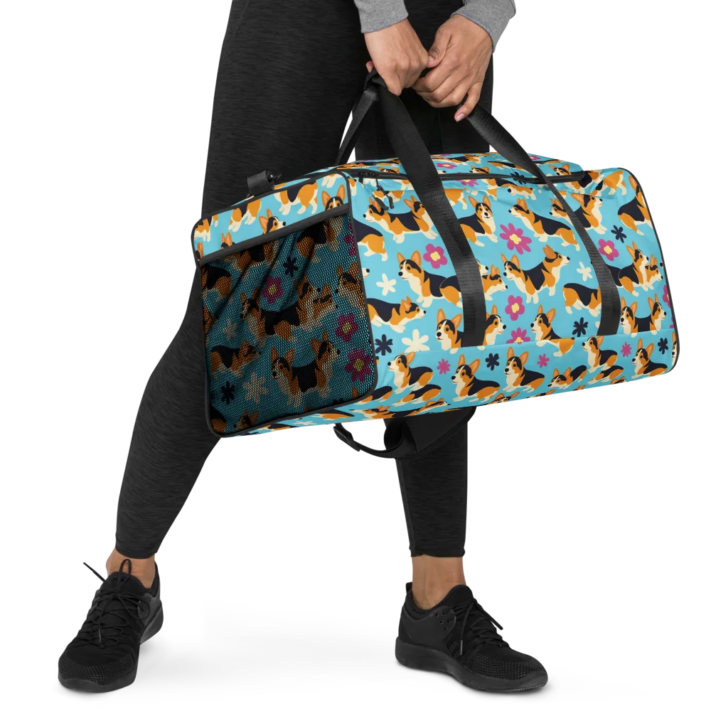 Pembroke Bloom on Duffle Bag — Right Front