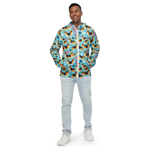 Pembroke Bloom on a Men's Windbreaker