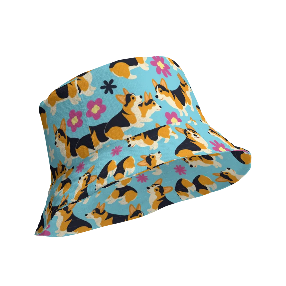 Pembroke Bloom on Reversible Bucket Hat — Product details Outside