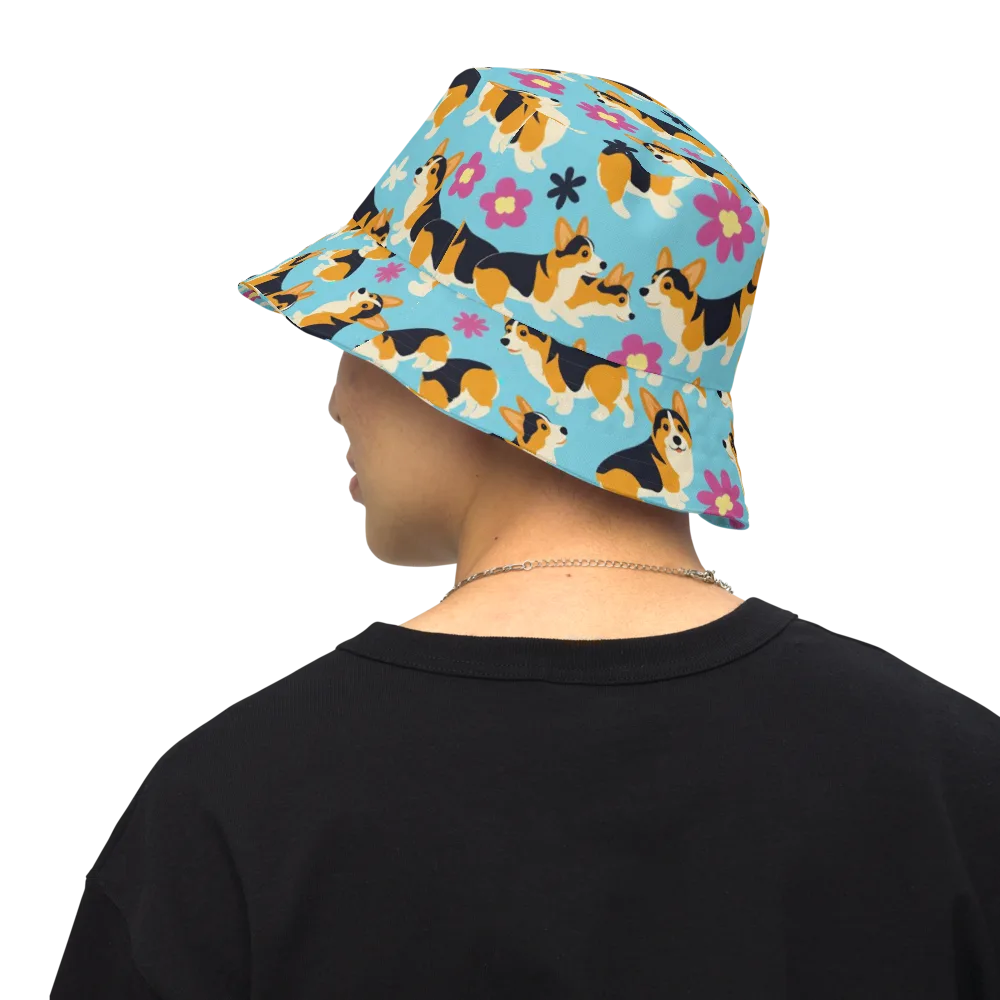 Pembroke Bloom on Reversible Bucket Hat — Back Inside