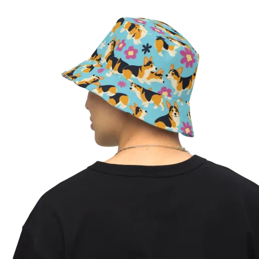 Pembroke Bloom on a Reversible Bucket Hat