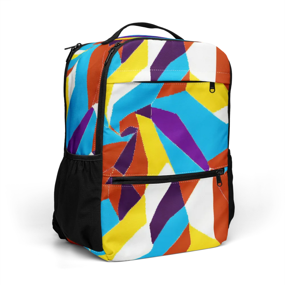 Chromatic Pinwheel on Utility Backpack — Right Front