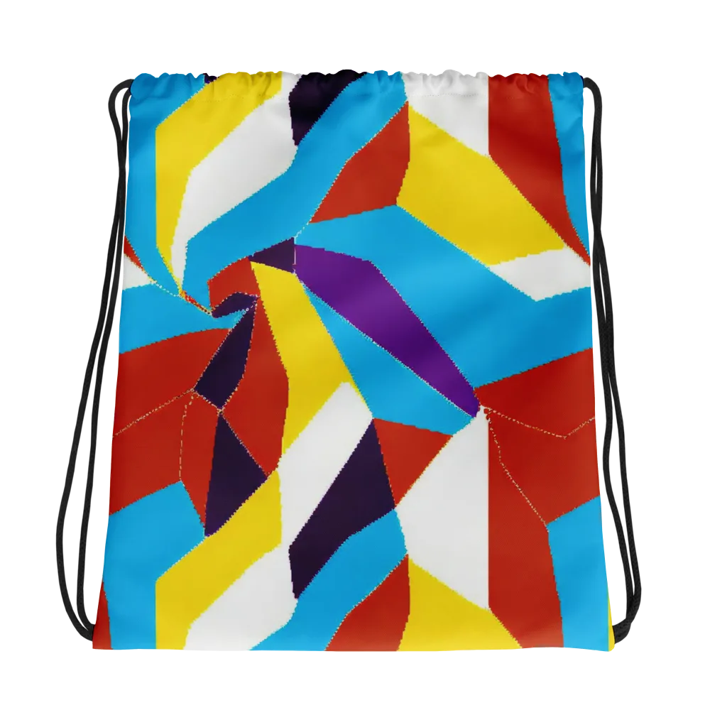 Chromatic Pinwheel on Drawstring Bag — Photo