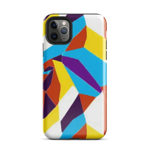 Chromatic Pinwheel on a Tough Case for iPhone®