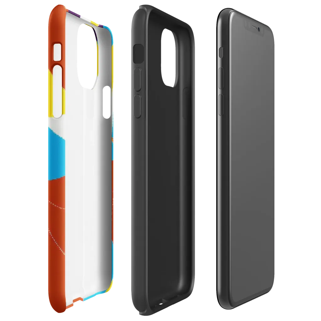 Chromatic Pinwheel on Tough Case for iPhone® — Right