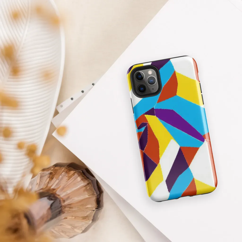 Chromatic Pinwheel on Tough Case for iPhone® — Front