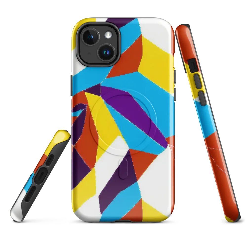 Chromatic Pinwheel on MagSafe Tough Case for iPhone® — Front