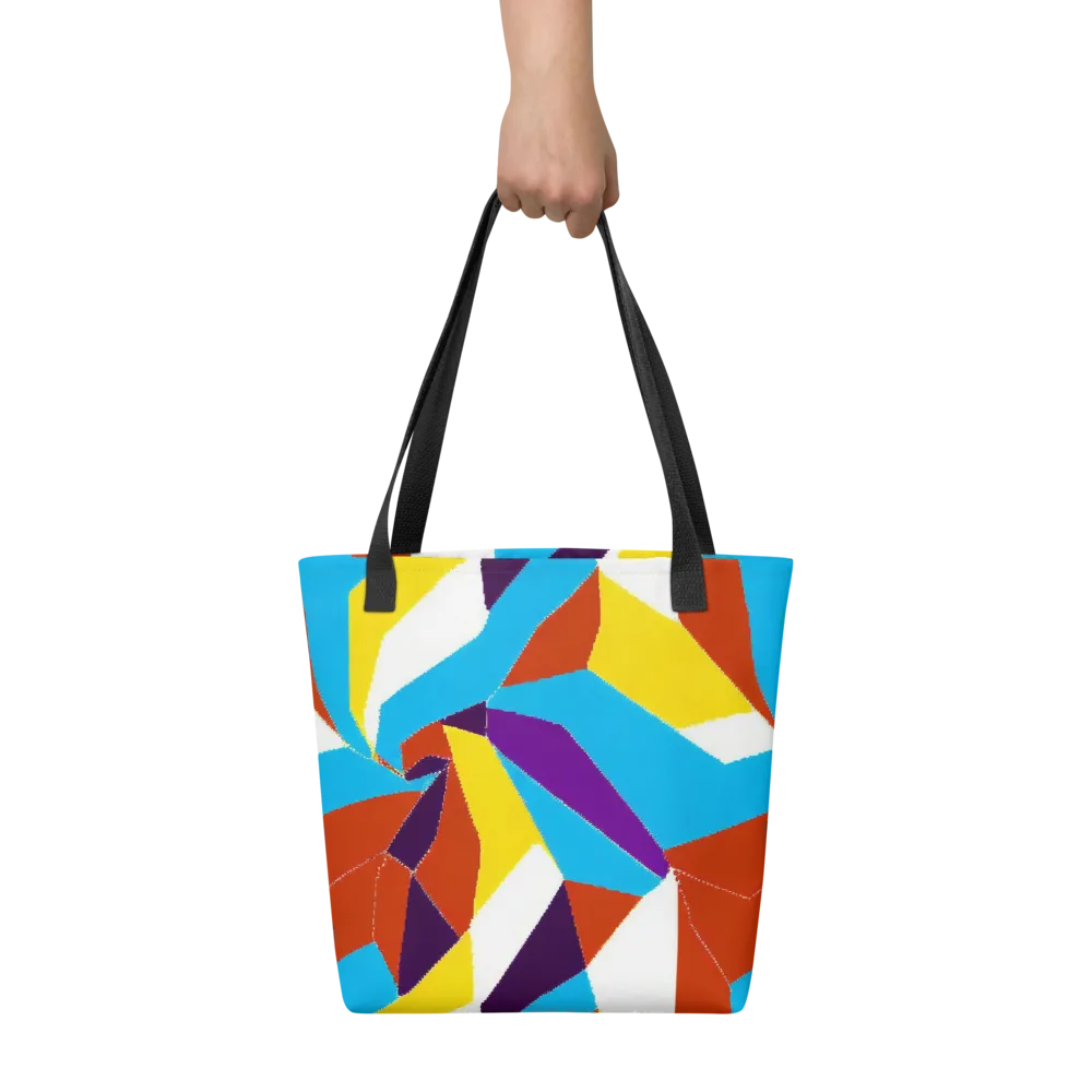 Chromatic Pinwheel on Tote Bag — Front