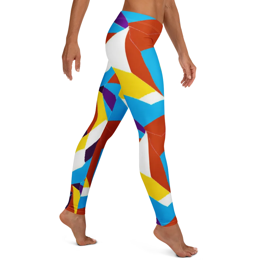 Chromatic Pinwheel on Leggings — Right