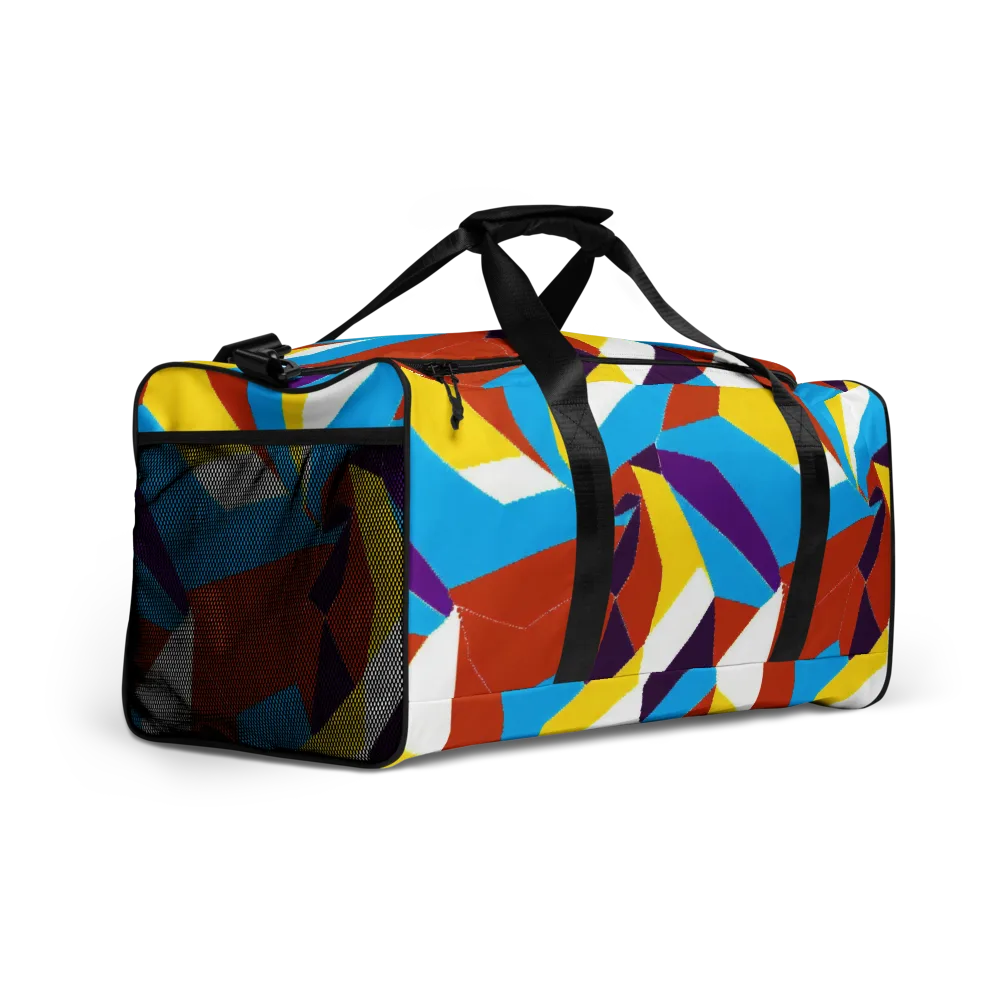 Chromatic Pinwheel on Duffle Bag — Right Front
