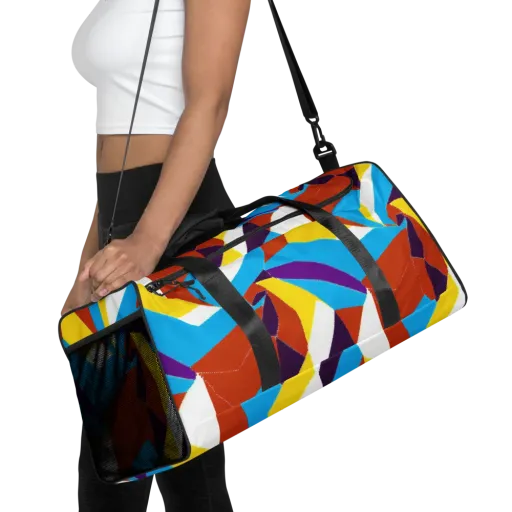 Chromatic Pinwheel on a Duffle Bag