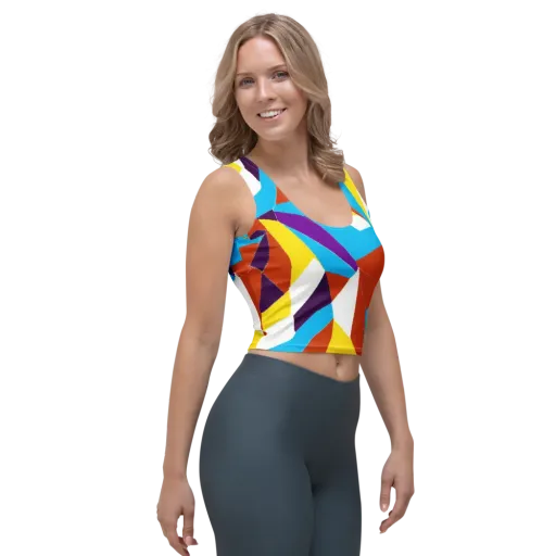 Chromatic Pinwheel on a Crop Top