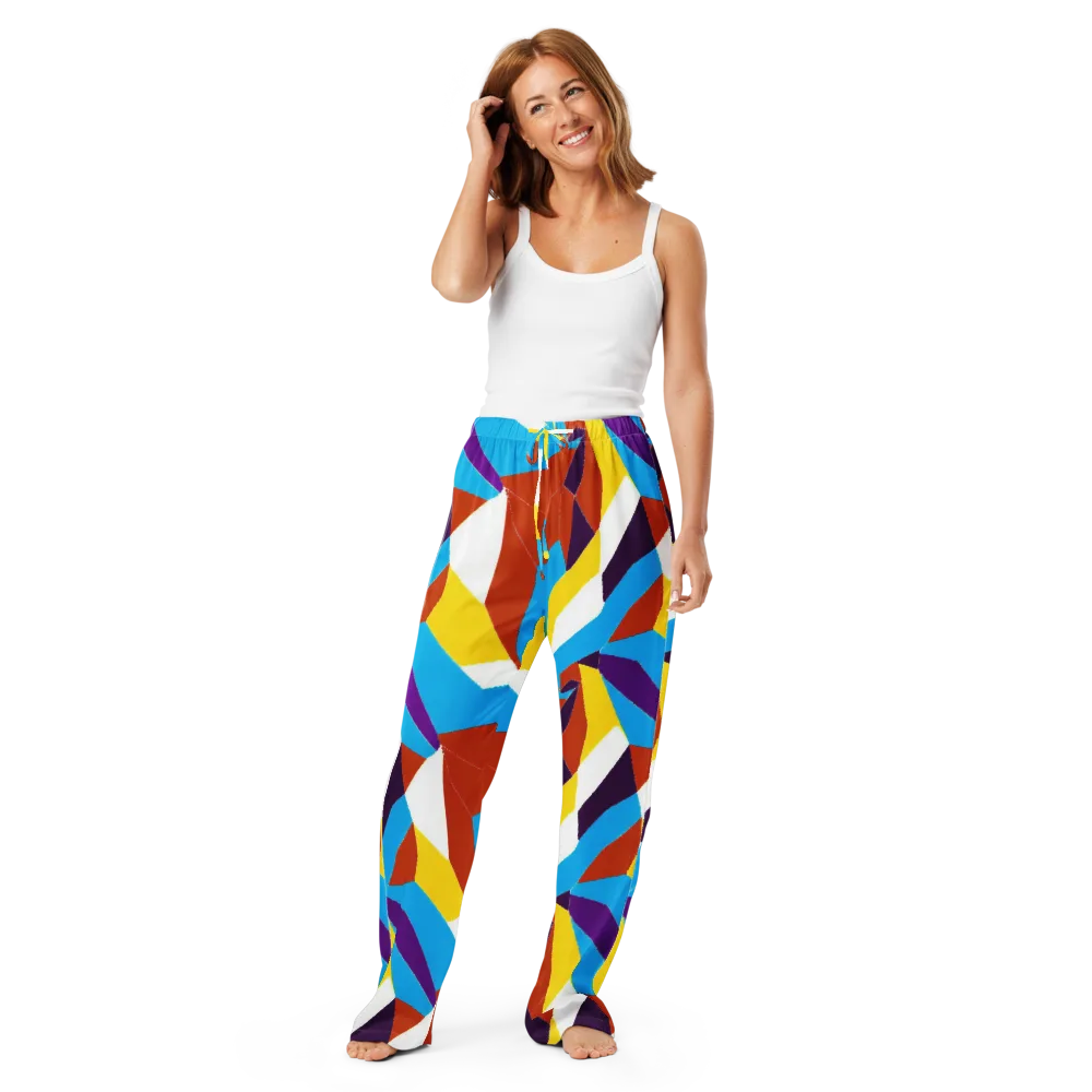 Chromatic Pinwheel on Women's Pajama Pants — Front