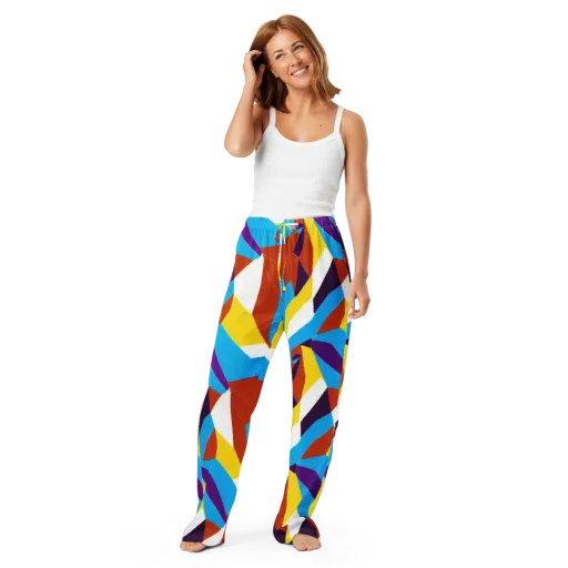 Chromatic Pinwheel on a Women's Pajama Pants