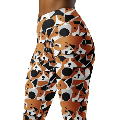 Copper Canine Circuit on a Yoga Leggings