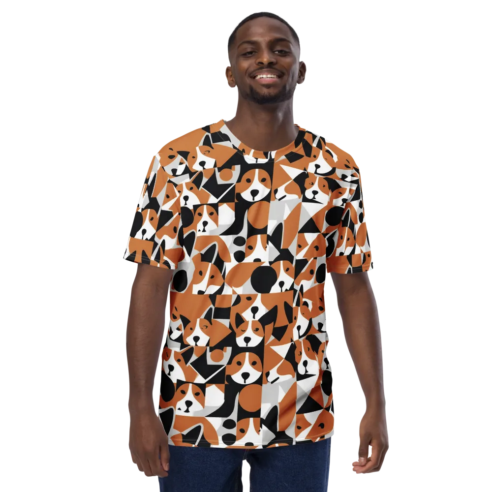 Copper Canine Circuit on Men's Crew Neck T-Shirt — Front