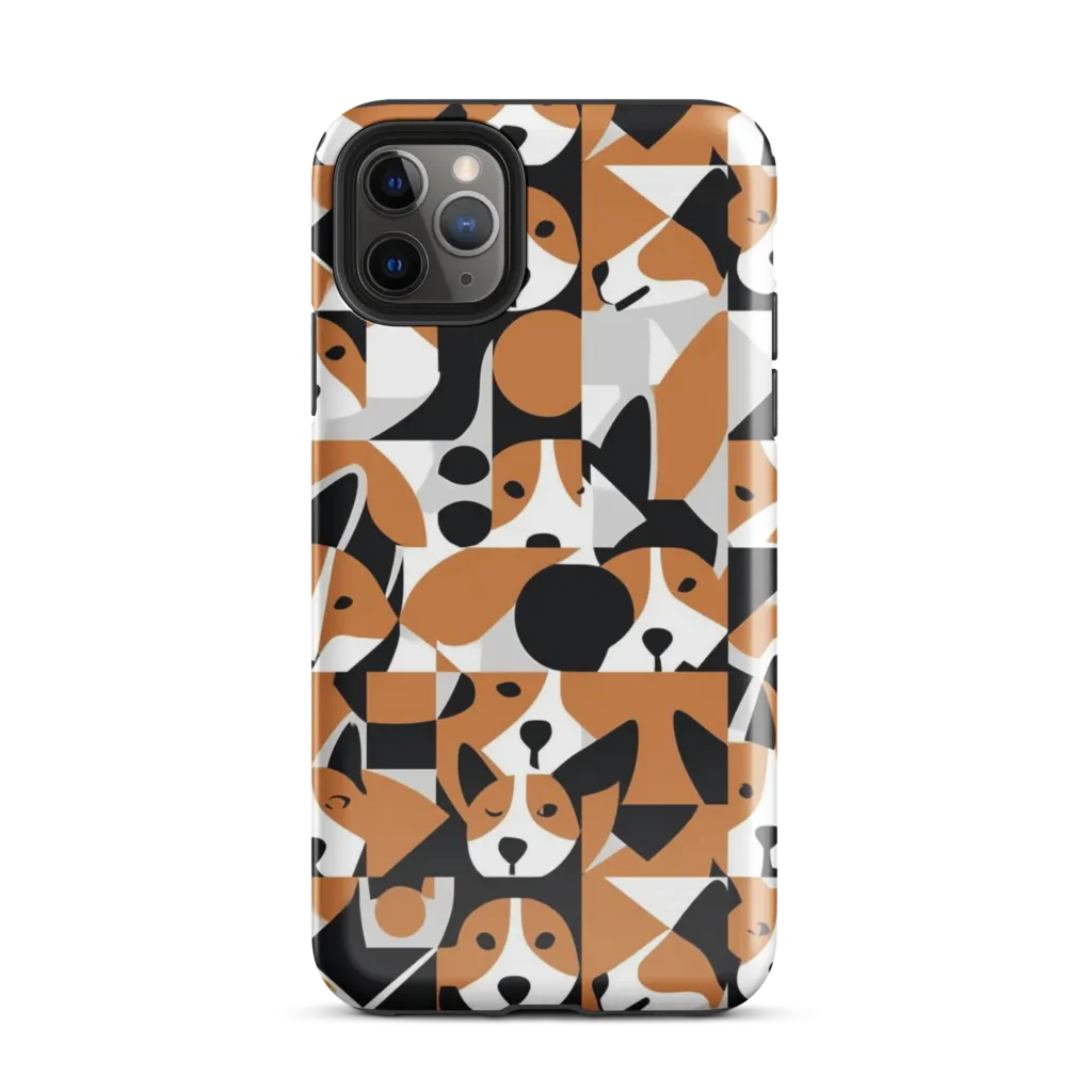 Copper Canine Circuit on Tough Case for iPhone® — Front