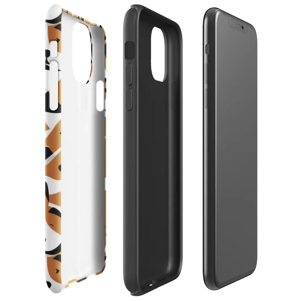 Copper Canine Circuit on Tough Case for iPhone® — Right