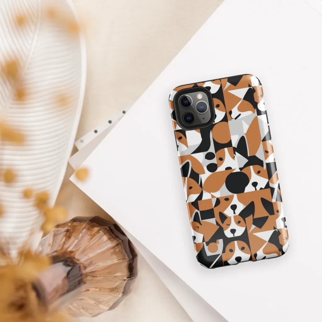 Copper Canine Circuit on Tough Case for iPhone® — Front