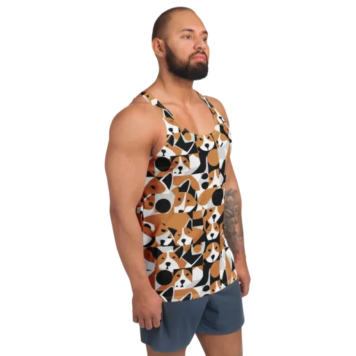 Copper Canine Circuit on a Men's Tank Top