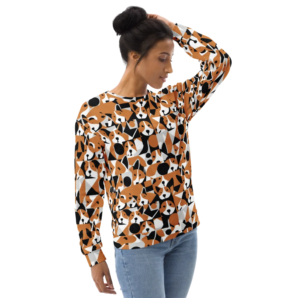 Copper Canine Circuit on Sweatshirt — Right Front
