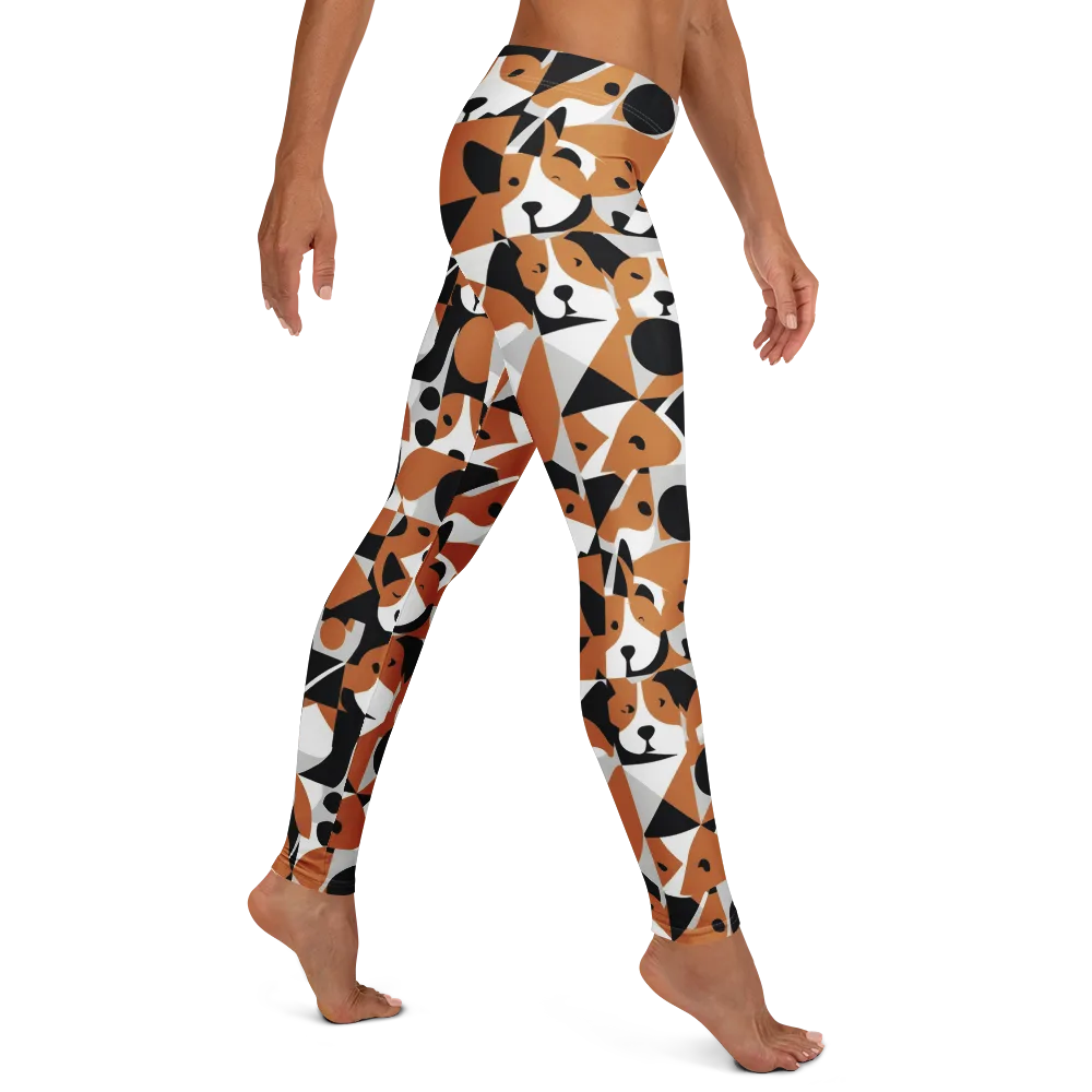 Copper Canine Circuit on Leggings — Right