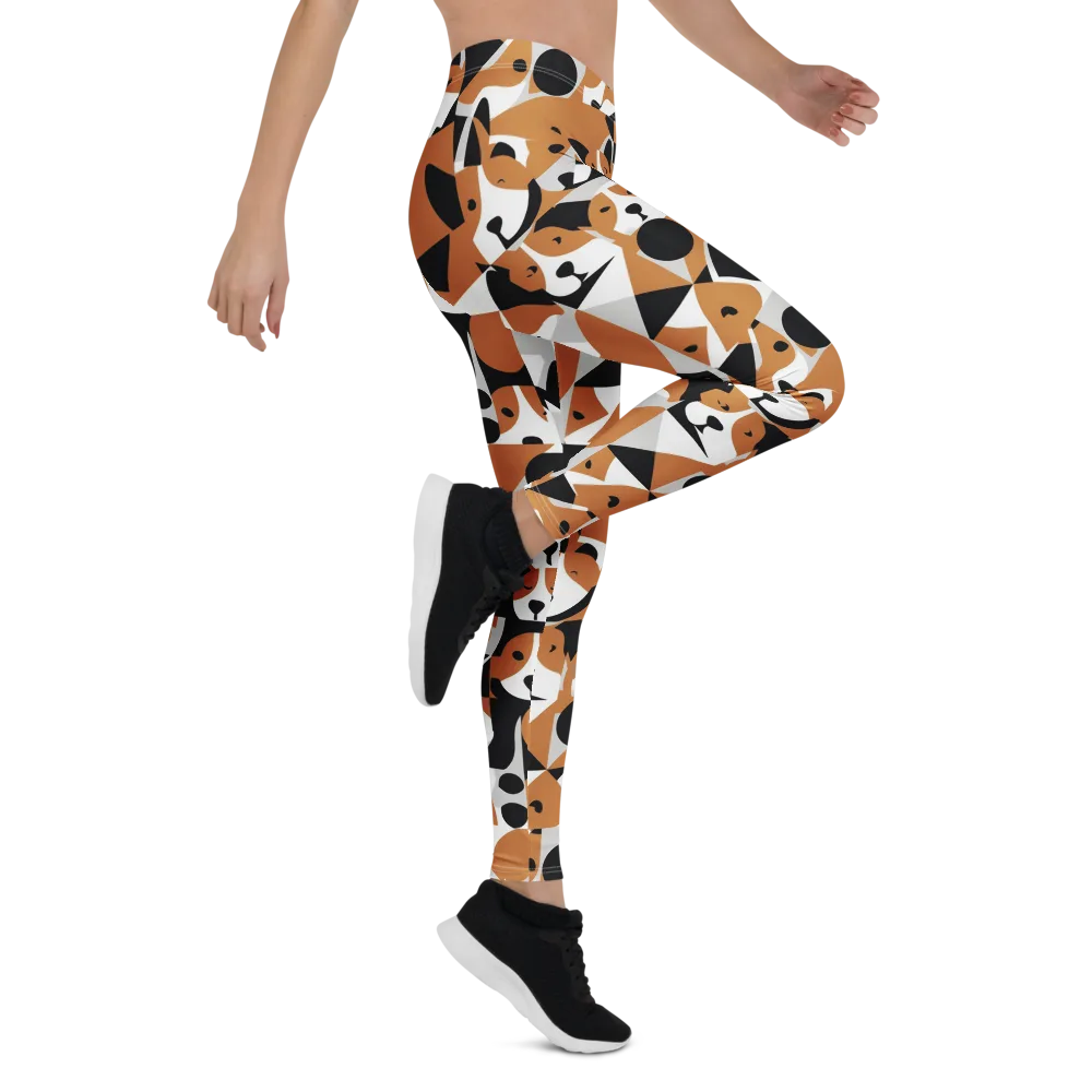 Copper Canine Circuit on Leggings — Right