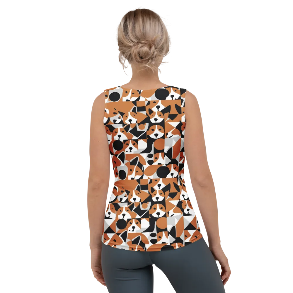 Copper Canine Circuit on Women's Tank Top — Back