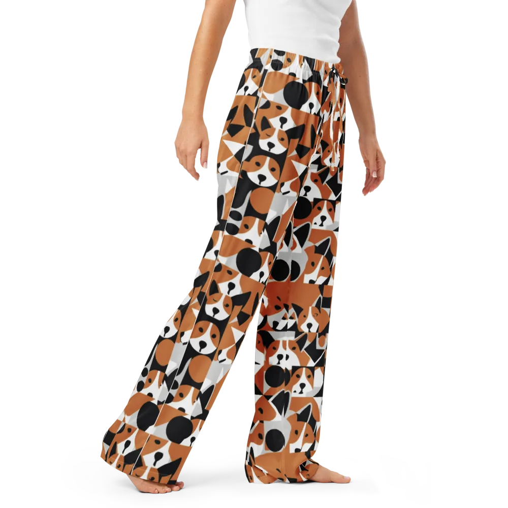 Copper Canine Circuit on Women's Pajama Pants — Right Front