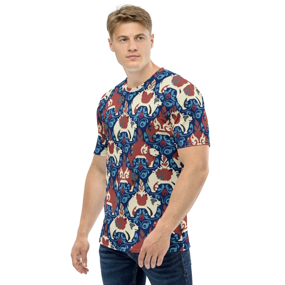 Foxglove Folklore on Men's Crew Neck T-Shirt — Left