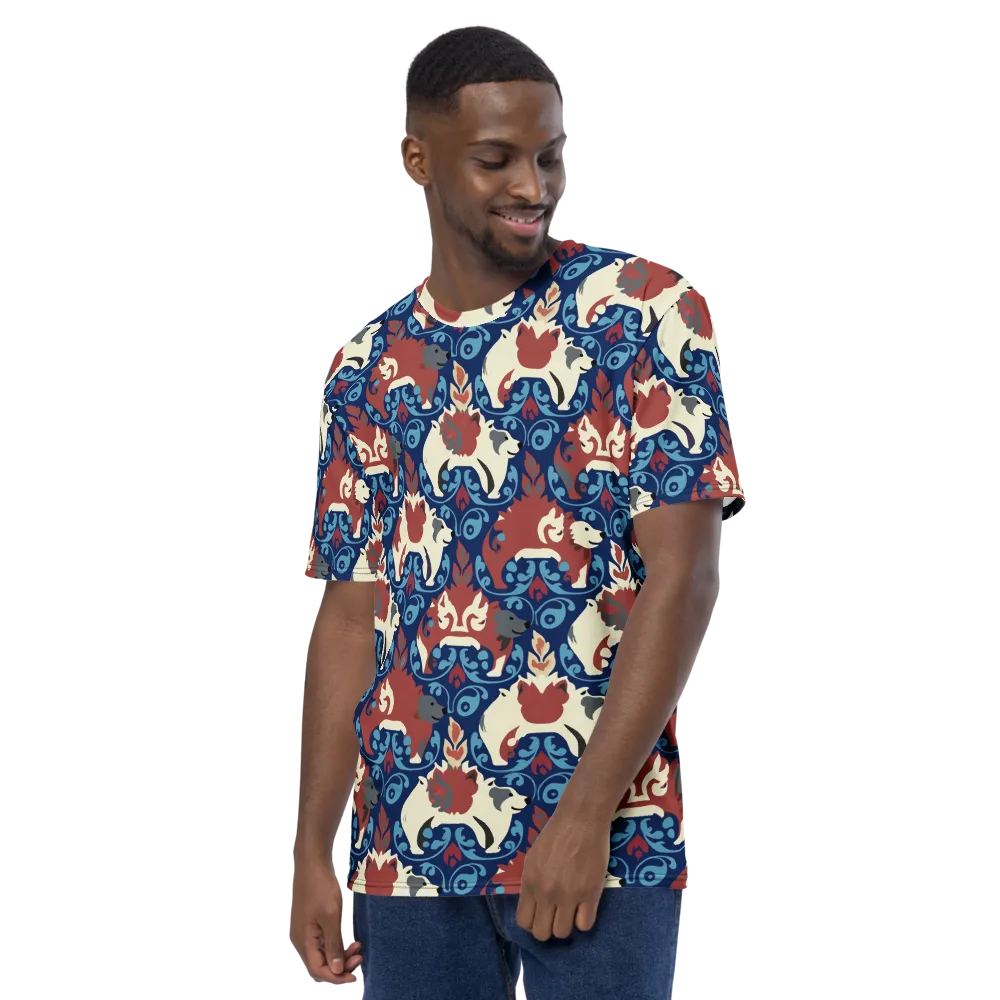 Foxglove Folklore on Men's Crew Neck T-Shirt — Left