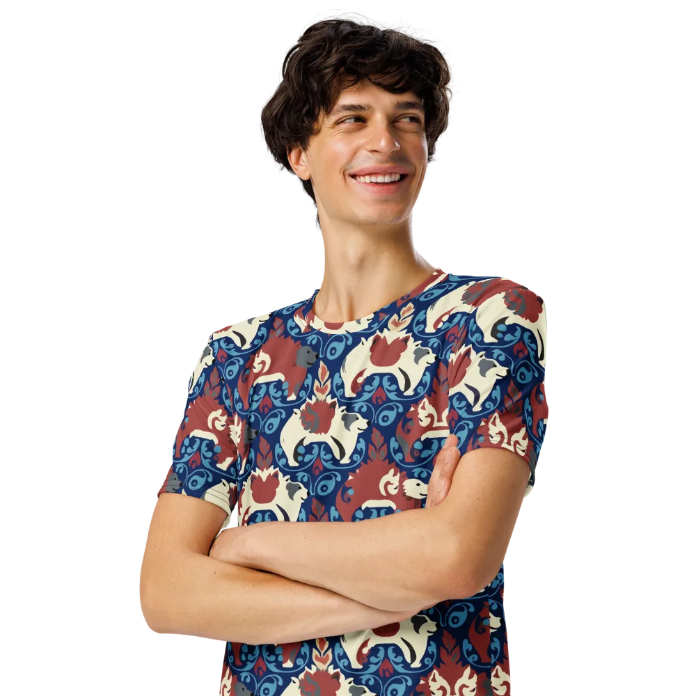Foxglove Folklore on Men's Crew Neck T-Shirt — Left Front