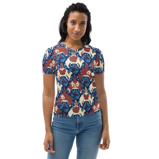 Foxglove Folklore on a Women's Crew Neck T-Shirt