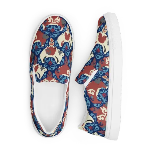 Foxglove Folklore on a Men's Slip-On Canvas Shoes