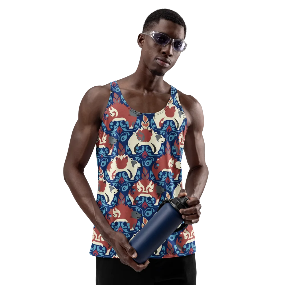 Foxglove Folklore on Men's Tank Top — Front