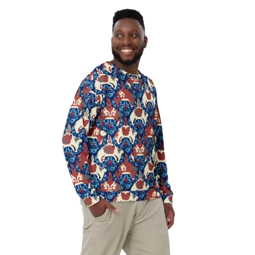 Foxglove Folklore on a Sweatshirt