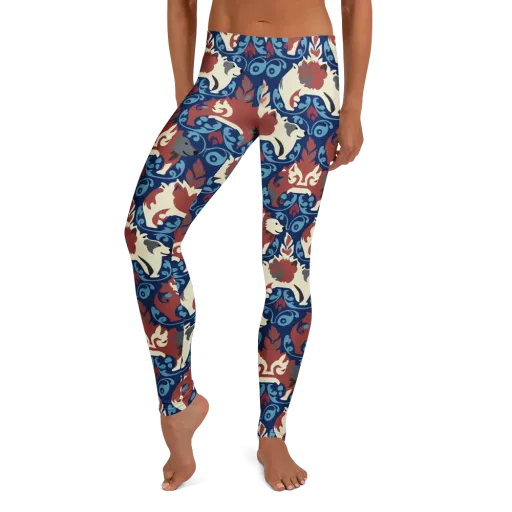Foxglove Folklore on a Leggings