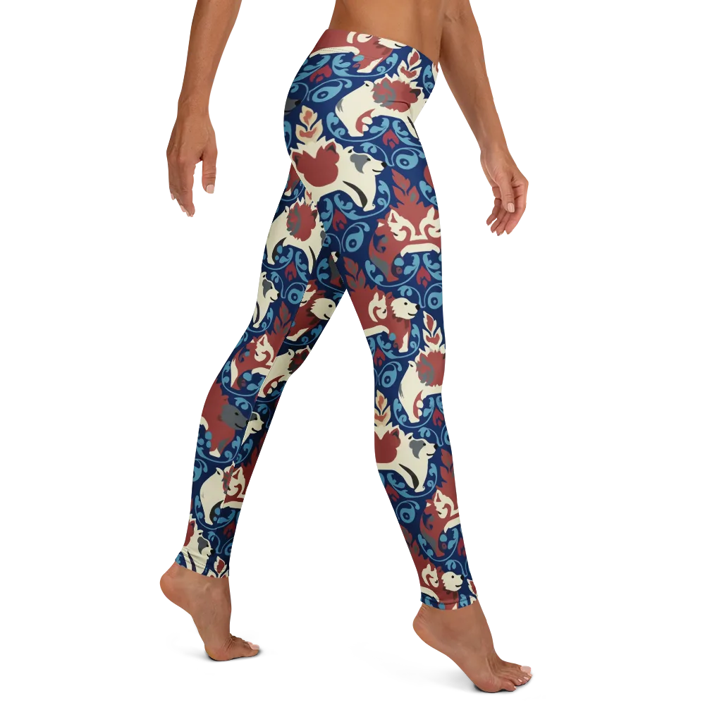 Foxglove Folklore on Leggings — Right