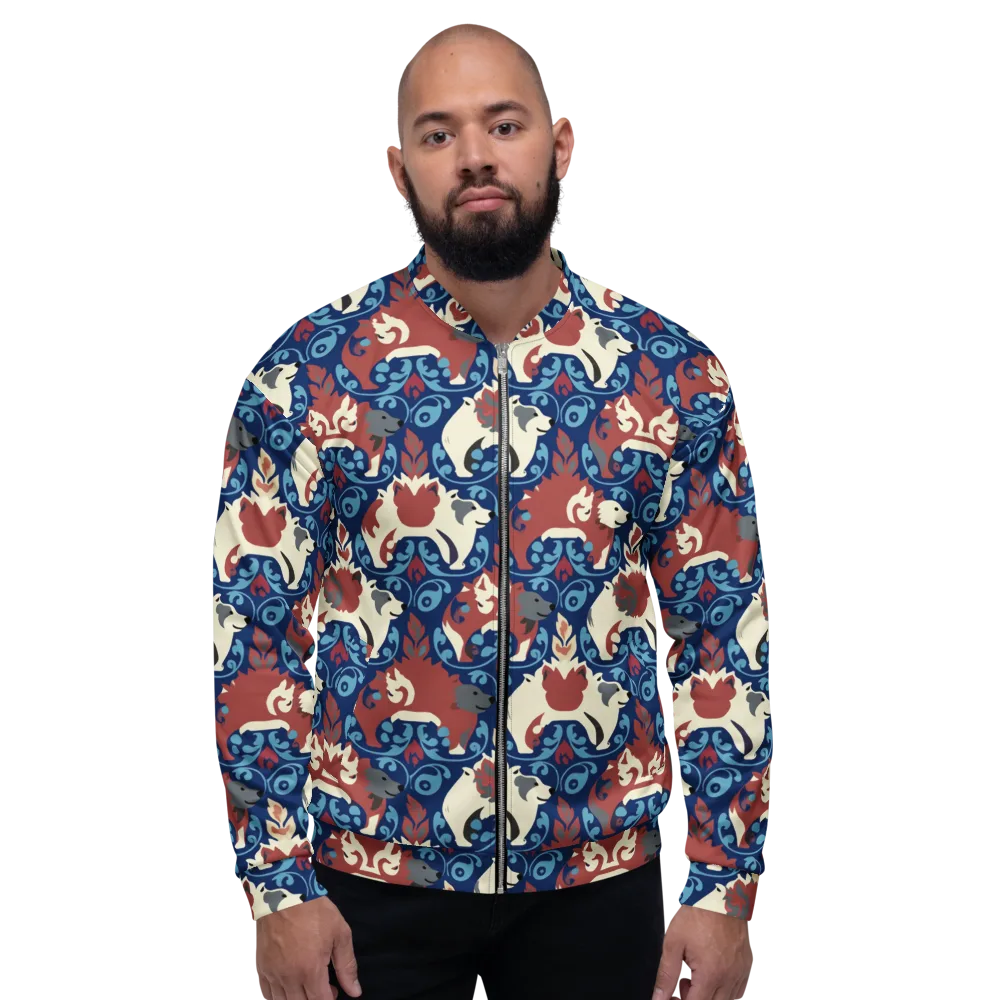 Foxglove Folklore on Bomber Jacket — Front