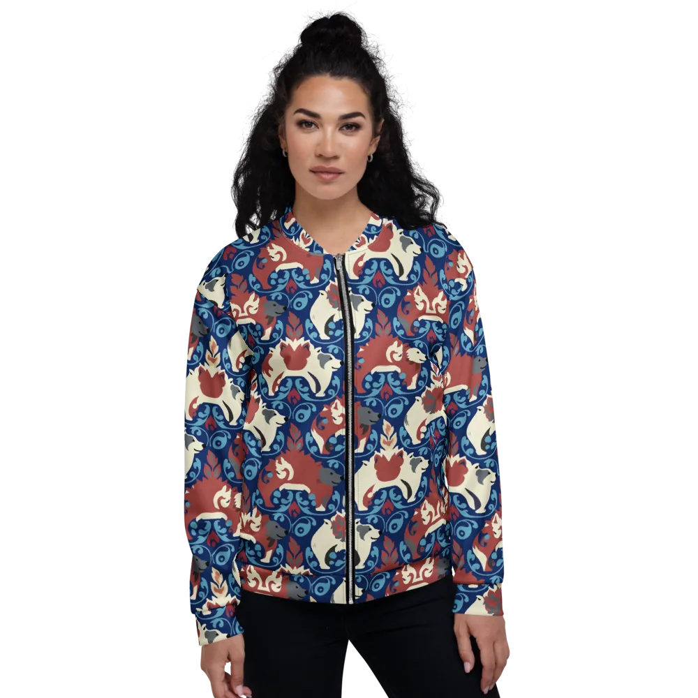 Foxglove Folklore on Bomber Jacket — Front