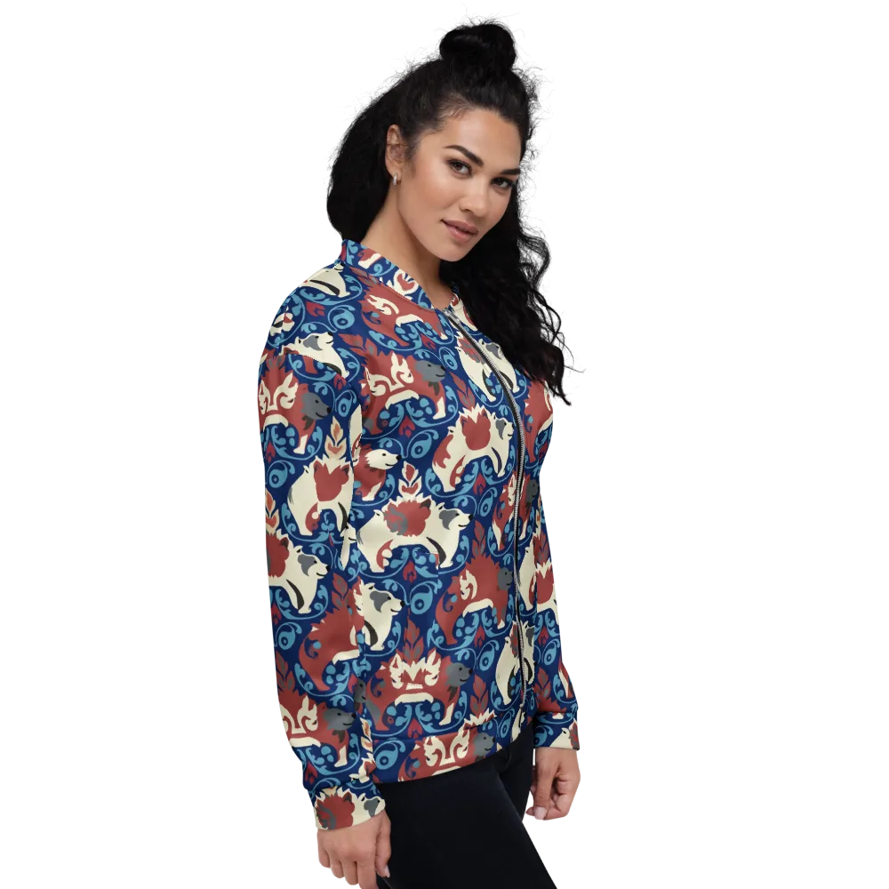 Foxglove Folklore on Bomber Jacket — Right