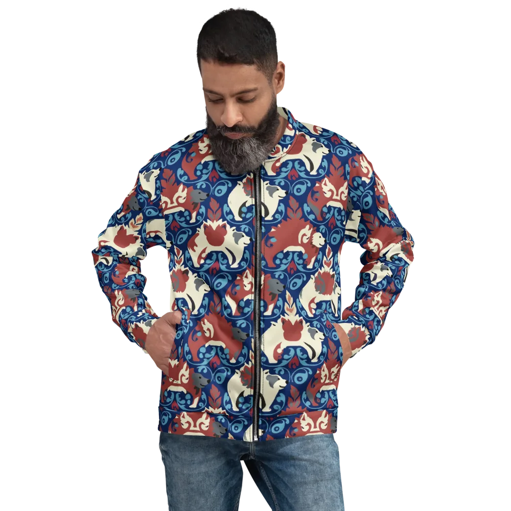 Foxglove Folklore on Bomber Jacket — Front