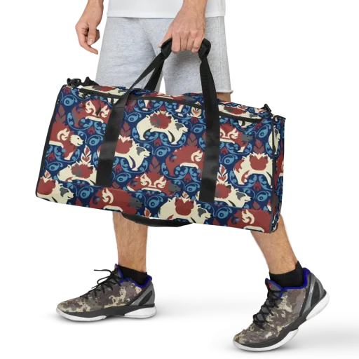 Foxglove Folklore on a Duffle Bag