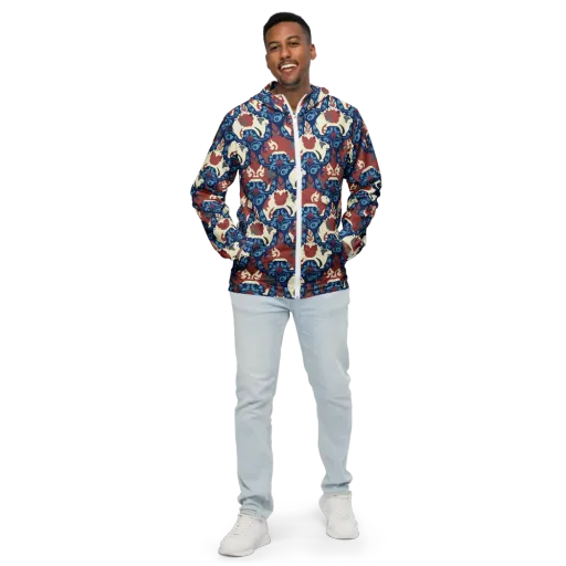 Foxglove Folklore on a Men's Windbreaker
