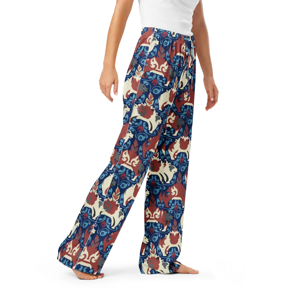 Foxglove Folklore on Women's Pajama Pants — Right Front