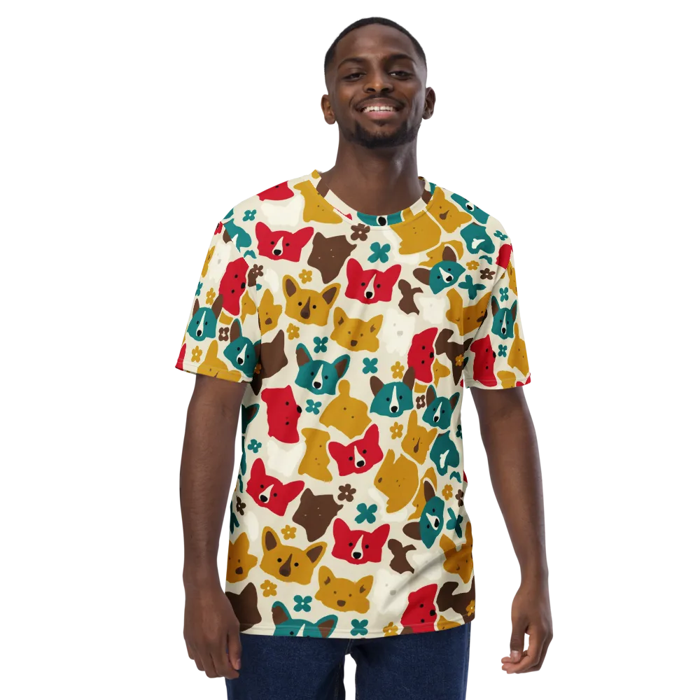 Foxglove Pals on Men's Crew Neck T-Shirt — Front